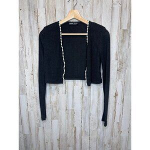 Small black cardigan sweater